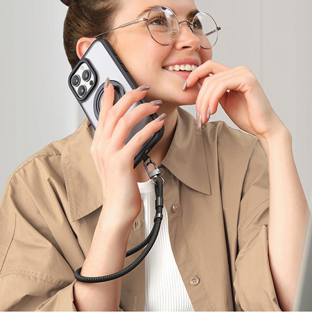 MCDODO Handy-Umhängeband, universell einsetzbar, robust, dick, schwarz, 6 mm