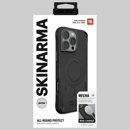 Skinarma etui Mecha iPhone 16 Pro Max    6.9 Magnetic Charging czarny/black