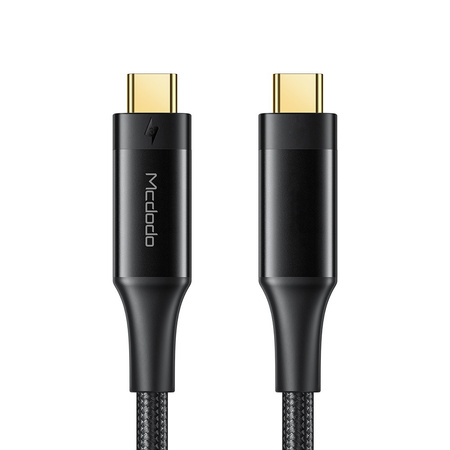 Mcdodo Thunderbolt 2 USB-C-Telefonkabel 100 W 5K 40 GB 0,8 ??m Schwarz