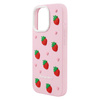 Nakładka Strawberry do iPhone 13 / 14 / 15 6,1" różowa