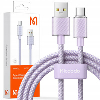 Kabel USB-C, Mocny, Super Szybki, Mcdodo, 100W, 1.2M, fioletowy