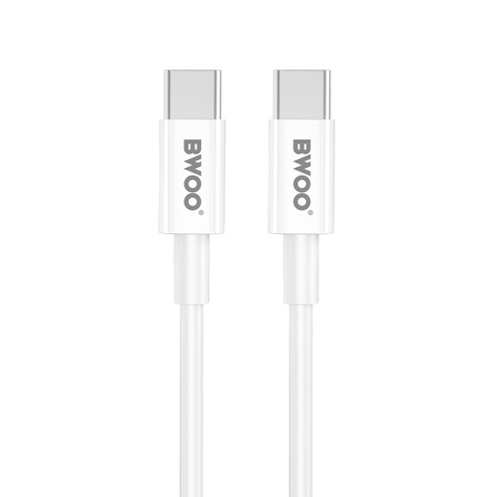 BWOO ładowarka sieciowa 20W PD CDA159 USB-C + kabel USB-C - USB-C biała
