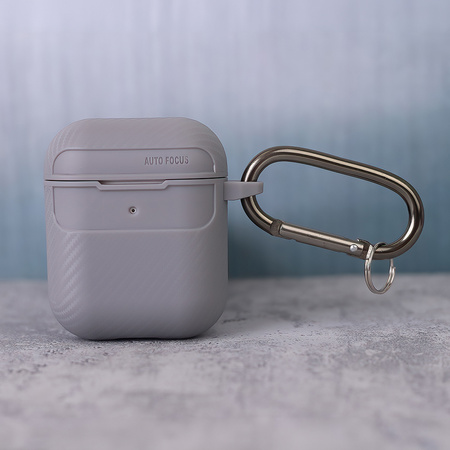 Etui Carbon do Airpods / Airpods 2 szare