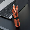 MCDODO KABEL USB LIGHTNING SZYBKIEGO ŁADOWANIA 36W DO IPHONE 13 14 1M LED POMARAŃCZOWY