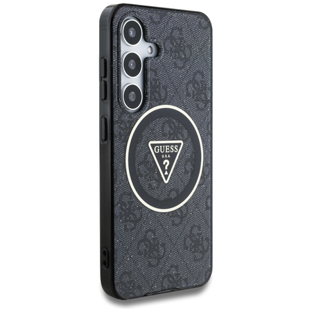 GUESS ETUI GLITTER TRIANGLE BUTTONS DO SAMSUNG GALAXY S25 Z DO MAGSAFE