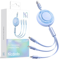 MCDODO KABEL ZWIJANY MICRO LIGHTNING USB-C 3W1 66W