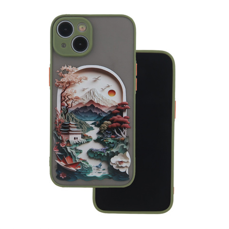 Nakładka Ultra Trendy do iPhone 14 6,1" Travel zielona