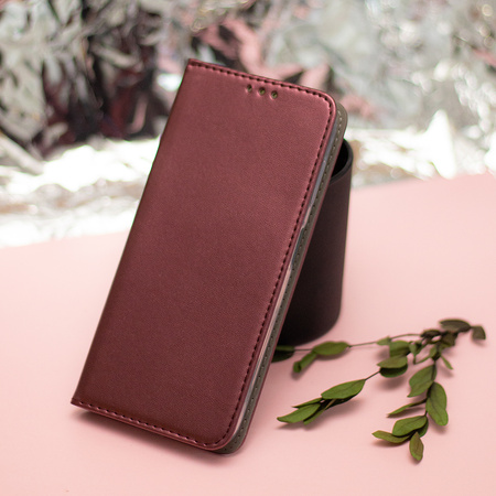 Etui Smart Magnetic do Oppo A6 4G / A6 5G / A6X 4G / A6X 5G / A6S 4G / A6S 5G Global burgundowe