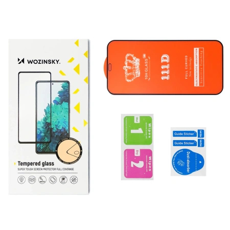 WOZINSKY SZKŁO HARTOWANE FULL GLUE DO ONEPLUS NORD N200 5G Z RAMKĄ OCHRONNE