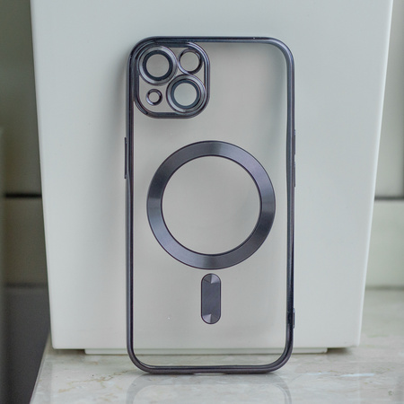 Nakładka Color Chrome Mag do iPhone 16e / 17e czarna