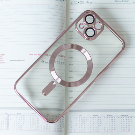 Nakładka Color Chrome Mag do iPhone 16 Pro 6,3" różowo-złota