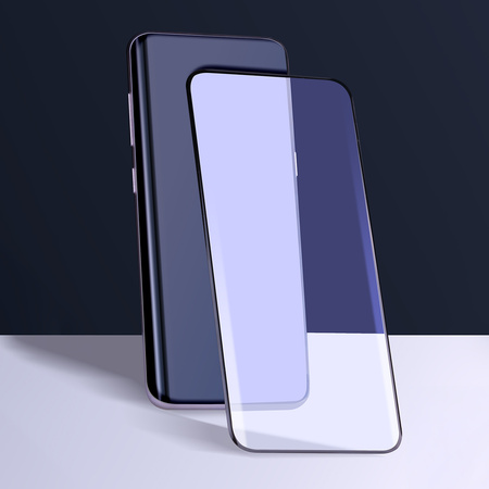 Szkło hartowane 5D do Oppo Reno 12 5G (Global) czarna ramka