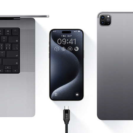 MCDODO USB-C-KABEL SCHNELLLADUNG FÜR MACBOOK USB TYP C 10 Gbit/s 100 W 4K 1M