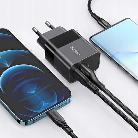 Mcdodo Schnellladegerät, USB, USB-C, 20 W, für iPhone, Universal, Schwarz