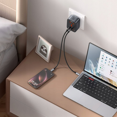 MCDODO PRZEJŚCIÓWKA ŁADOWARKA ADAPTER PODRÓŻNY WTYCZKA EU 2 USB-C 1 USB-A