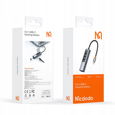MCDODO USB-C HUB ADAPTER SPLITTER 4X USB-A 3.0