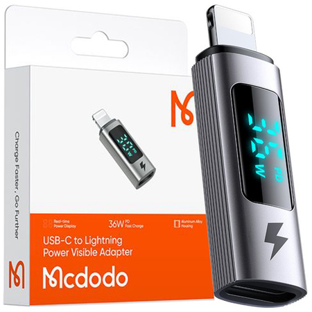 ADAPTOR MCDODO USB-C USB TIP C LA LIGHTNING IPHONE, CONTOR 36W
