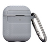 Etui Carbon do Airpods / Airpods 2 szare