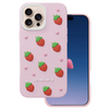 Nakładka Strawberry do iPhone 16 Pro 6,3" różowa