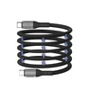 Maxlife kabel magnetyczny MXUC-11 USB-C - USB-C 1,0 m 100W czarny nylonowy