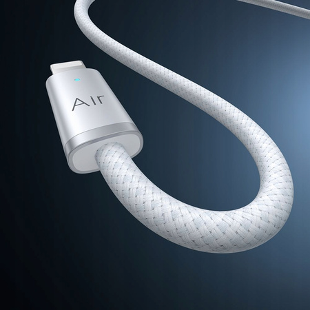 MCDODO KABEL USB-C LIGHTNING SZYBKIE ŁADOWANIE USB TYP C 36W 1M LED BIAŁY