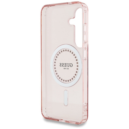 GUESS ETUI POKROWIEC TPU DO SAMSUNG GALAXY S25 DO MAGSAFE Z DIAMENTAMI