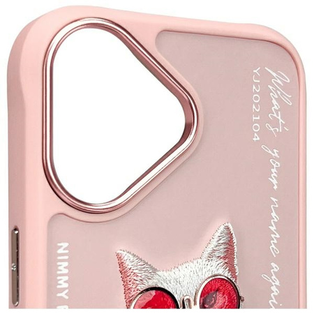 NIMMY ETUI DO IPHONE 16 6.1 GLASSES COOL CAT DESIGN Z POKROWCEM OCHRONNYM