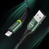 MCDODO USB-Lightning-Kabel, 36 W, Schnellladefunktion für iPhone 13 und 14, 2 m, LED, Orange