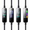 MCDODO KABEL USB-C USB-C SZYBKIE ŁADOWANIE USB TYP C PD 240W 1M LED CZARNY