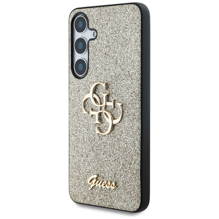 GUESS POKROWIEC FIXED GLITTER 4G METAL LOGO DO SAMSUNG GALAXY S25 TPU ETUI