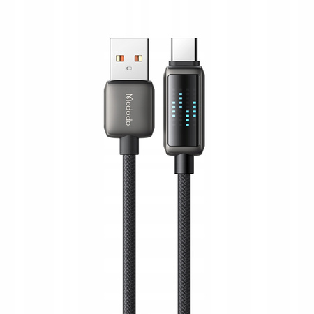 Cablu USB-C MCDODO cu încãrcare rapidã pentru Samsung Xiaomi Type C, 6A, 100W, 1M LED