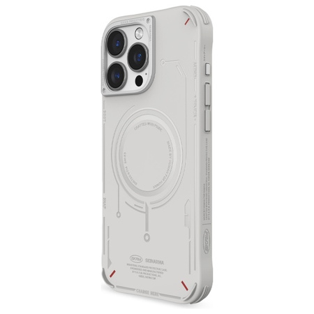 Skinarma etui Mecha iPhone 16 Pro Max 6.9 Magnetic Charging jasno szary/light grey