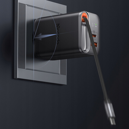 MCDODO SZYBKA ŁADOWARKA SIECIOWA ZASILACZ 2X USB-C USB-A PD GAN 67W BIAŁA