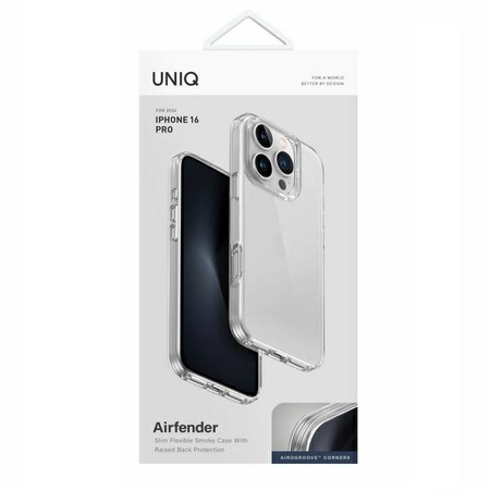 UNIQ ETUI CASE AIR FENDER DO IPHONE 16 PRO 6.3 MAGNETYCZNE PRZEZROCZYSTE