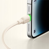 Cablu încãrcãtor MCDODO USB-C cu încãrcare rapidã Lightning pentru iPhone 1M LED bej