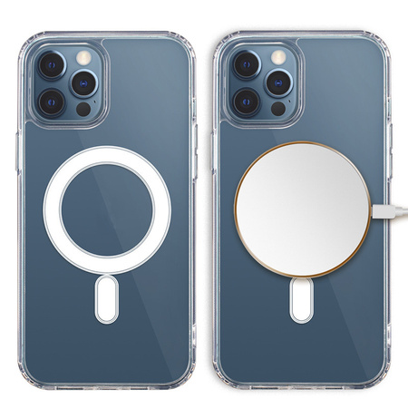 Nakładka Anti Shock 1,5 mm Mag do iPhone 16 Pro 6,3" transparentna big hole