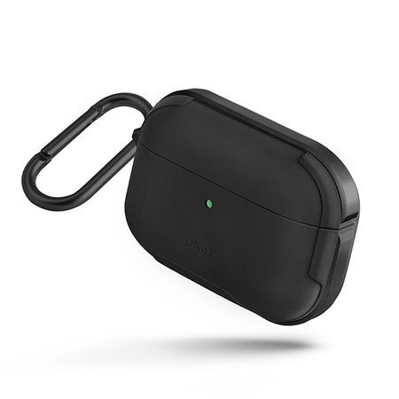UNIQ ETUI DO AIRPODS PRO CZARNY ANTIMICROBIAL Z TRWAŁYM ZAMKIEM I OCHRONĄ