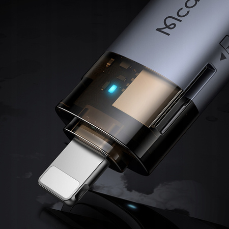 ADAPTOR MCDODO USB-A LA LIGHTNING CITITOR DE CARDURI TF 512 OTG LED