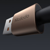 MCDODO KABEL USB-A USB-C SZYBKIE ŁADOWANIE USB TYP C 6A 100W 1M LED ZŁOTY
