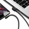 Cablu telefon Mcdodo rapid, unghiular, 90°, LED USB TYPE C 0.5m negru rezistent cu împletiturã