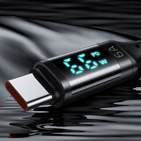 MCDODO KABEL Z WYŚWIETLACZEM USB-C SZYBKIE ŁADOWANIE USB TYP C 5A 66W 1M