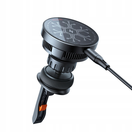 Car holder, with inductive charger, magnetic, with cooling system Mcdodo