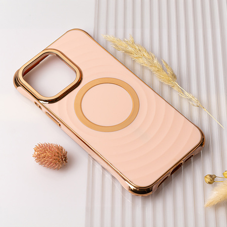 Nakładka Circle Glam Mag do iPhone 16 Plus 6,7" różowa