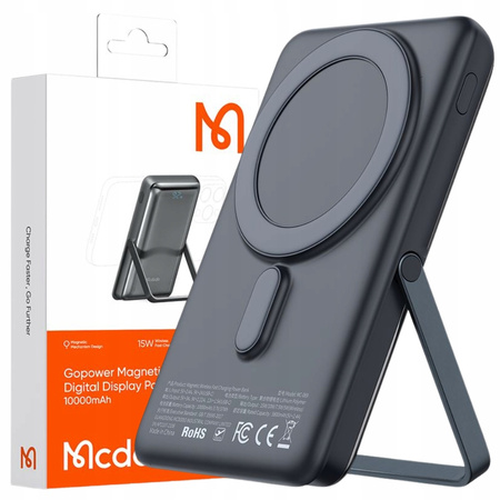 MCDODO INDUKTIVE POWERBANK FÜR MAGSAFE 13 14 15 KABELLOSER STAND 10000