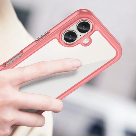 HURTEL ETUI OUTER SPACE CASE DO IPHONE 16 Z ŻELOWĄ RAMKĄ ODŚWIETLNE OCHRONA