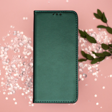 Etui Smart Magnetic do Oppo A6 4G / A6 5G / A6X 4G / A6X 5G / A6S 4G / A6S 5G Global ciemnozielone