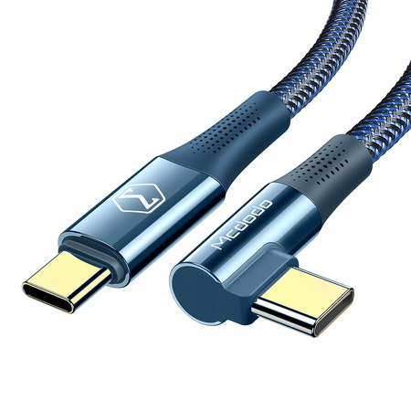 Kabel do telefonu Mcdodo, Katowy, USB-C PD 2.0 QC 4 5A 100W 1,2m Niebieski