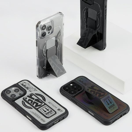 Skinarma etui Kira Kobai iPhone 16 Pro 6.3 Magnetic Charging Grip Stand chrome