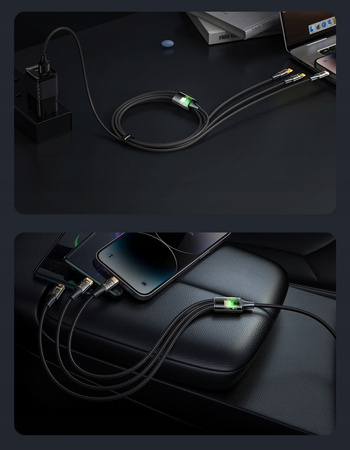 Mcdodo Micro-USB-Kabel, Lightning, USB-C, 3-in-1 6A 100W