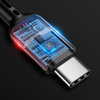 MCDODO KABEL USB-C SPIRALNY SPRĘŻYNOWY SZYBKIE ŁADOWANIE USB TYP C LED 2M